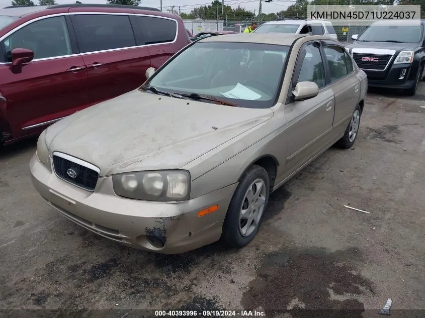 2001 Hyundai Elantra Gls VIN: KMHDN45D71U224037 Lot: 40393996