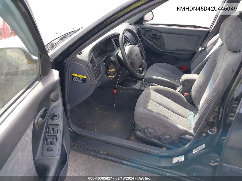 KMHDN45D42U446049 2002 Hyundai Elantra Gls