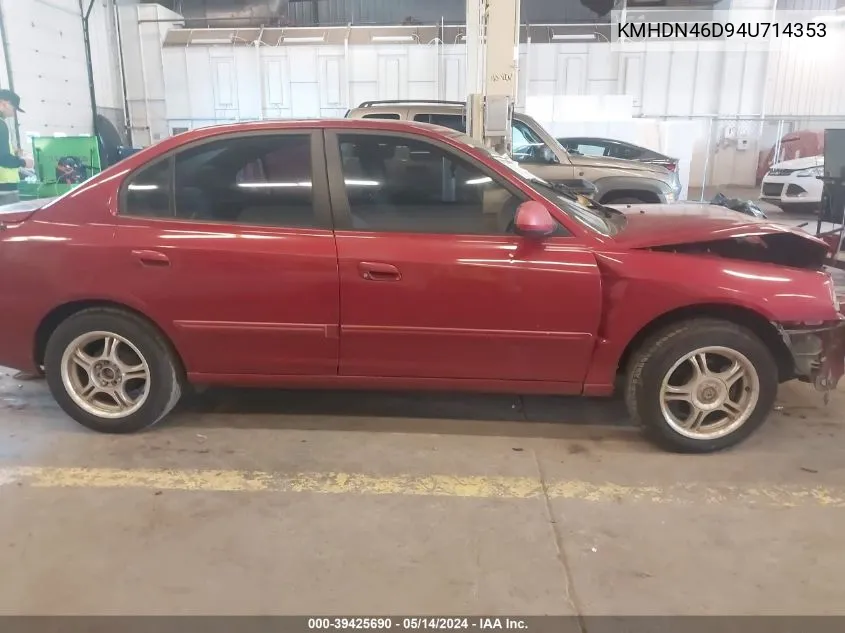 KMHDN46D94U714353 2004 Hyundai Elantra Gls/Gt