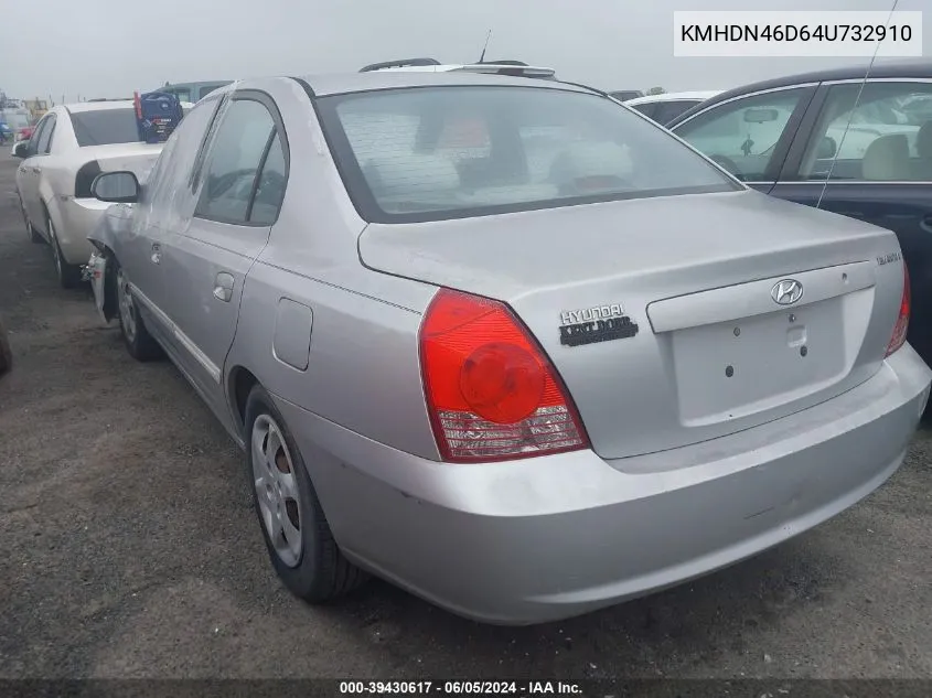 KMHDN46D64U732910 2004 Hyundai Elantra Gls/Gt