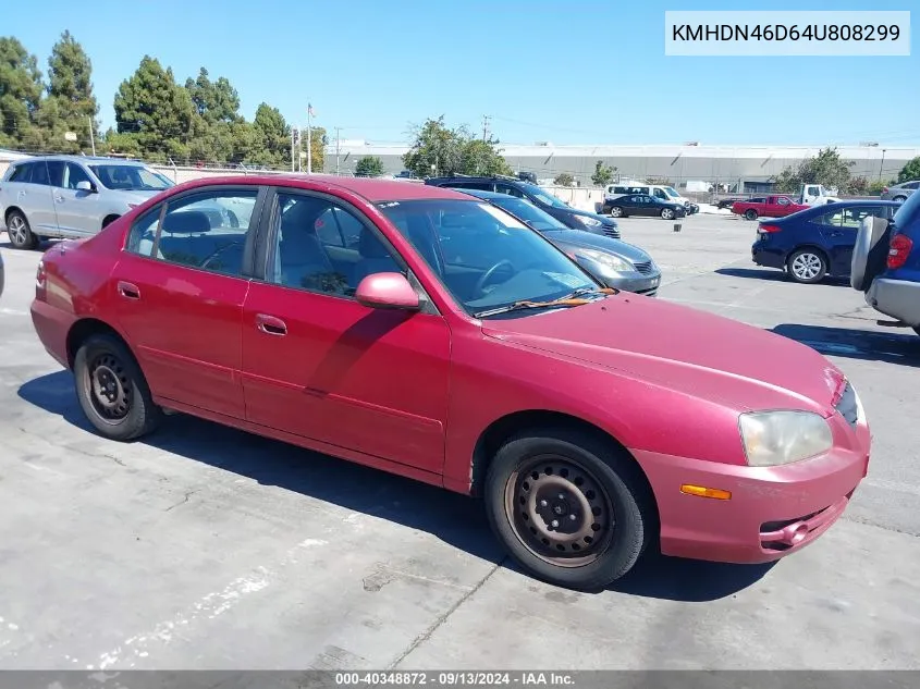 2004 Hyundai Elantra Gls/Gt VIN: KMHDN46D64U808299 Lot: 40348872