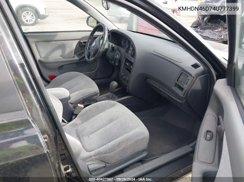 KMHDN46D74U777399 2004 Hyundai Elantra Gls/Gt