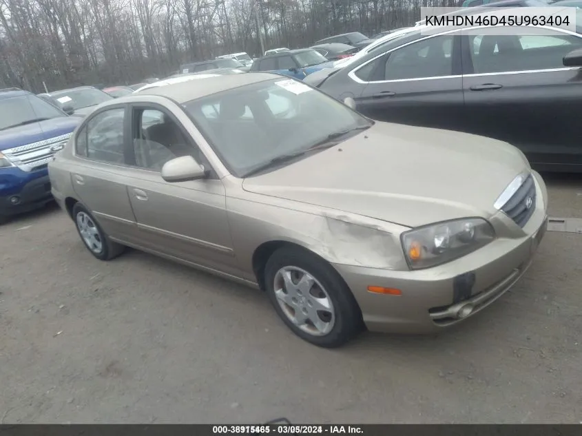 KMHDN46D45U963404 2005 Hyundai Elantra Gls/Gt