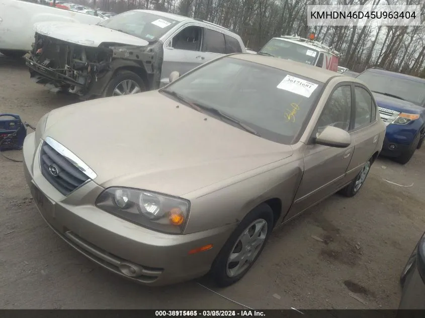 KMHDN46D45U963404 2005 Hyundai Elantra Gls/Gt