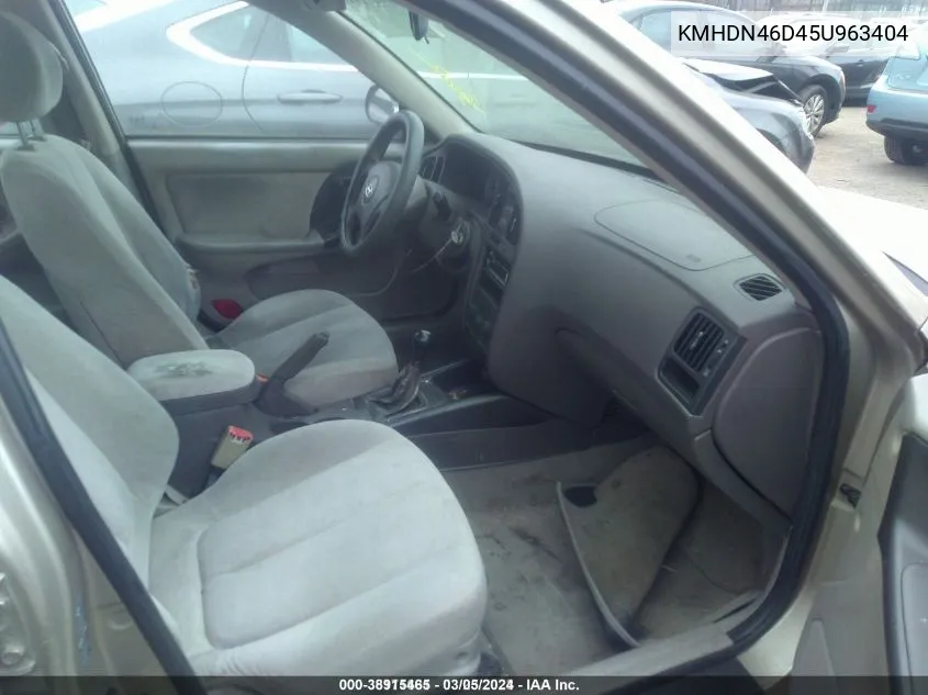 KMHDN46D45U963404 2005 Hyundai Elantra Gls/Gt