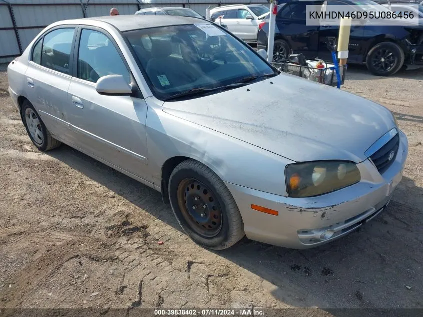 2005 Hyundai Elantra Gls/Gt VIN: KMHDN46D95U086456 Lot: 39838402