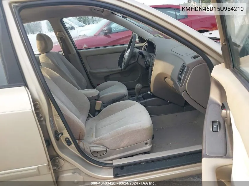 KMHDN46D15U954210 2005 Hyundai Elantra Gls/Gt