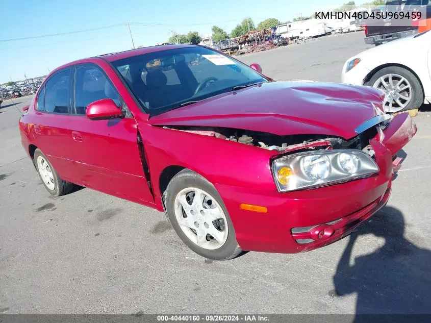 2005 Hyundai Elantra Gls/Gt VIN: KMHDN46D45U969459 Lot: 40440160