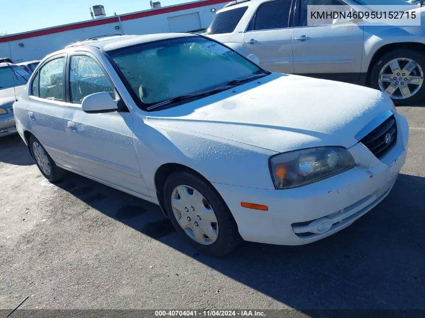 KMHDN46D95U152715 2005 Hyundai Elantra Gls/Gt