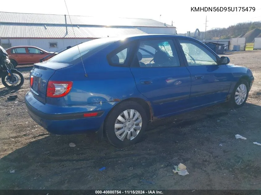 2005 Hyundai Elantra Gls/Gt VIN: KMHDN56D95U175479 Lot: 40880754