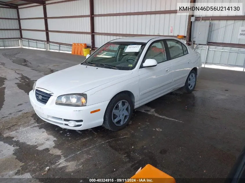 2006 Hyundai Elantra Gls/Limited VIN: KMHDN46D56U214130 Lot: 40324915