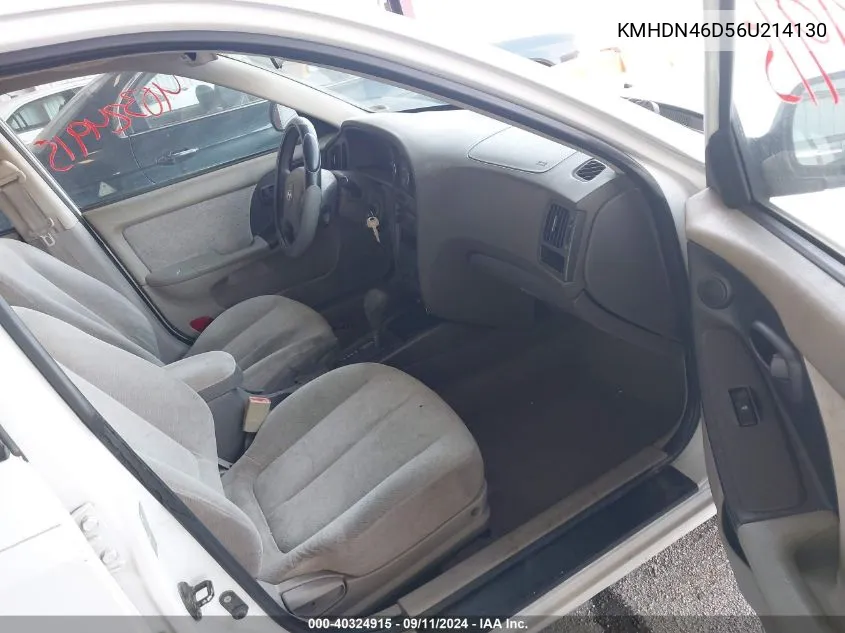 KMHDN46D56U214130 2006 Hyundai Elantra Gls/Limited