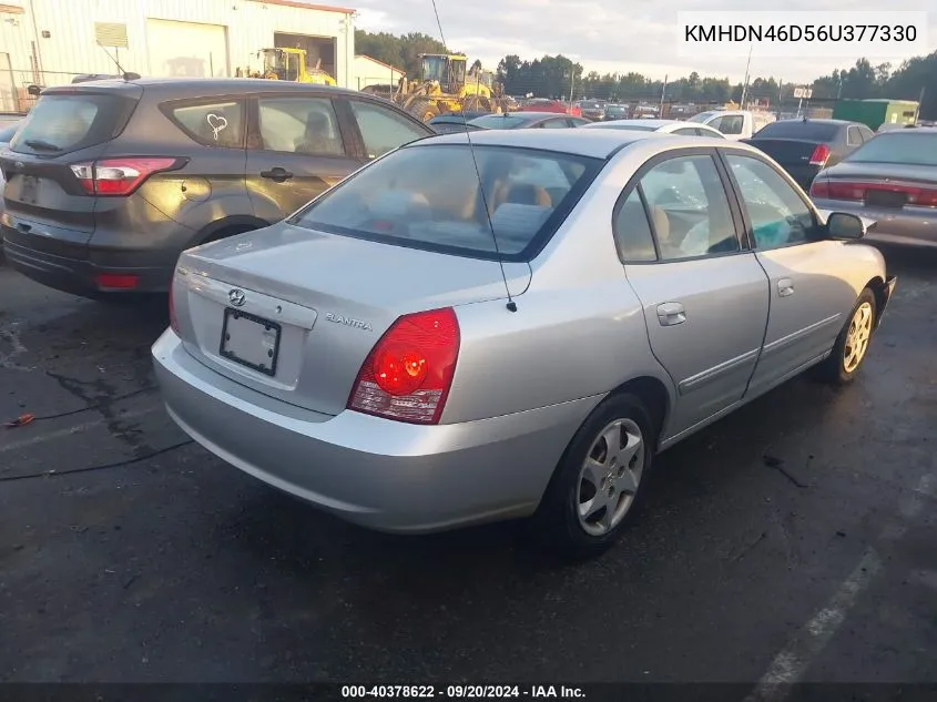 KMHDN46D56U377330 2006 Hyundai Elantra Gls/Limited