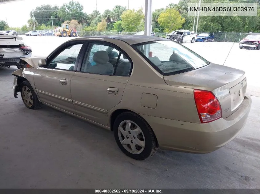 KMHDN46D56U363976 2006 Hyundai Elantra Gls/Limited