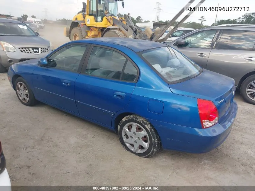 KMHDN46D96U272712 2006 Hyundai Elantra Gls/Limited