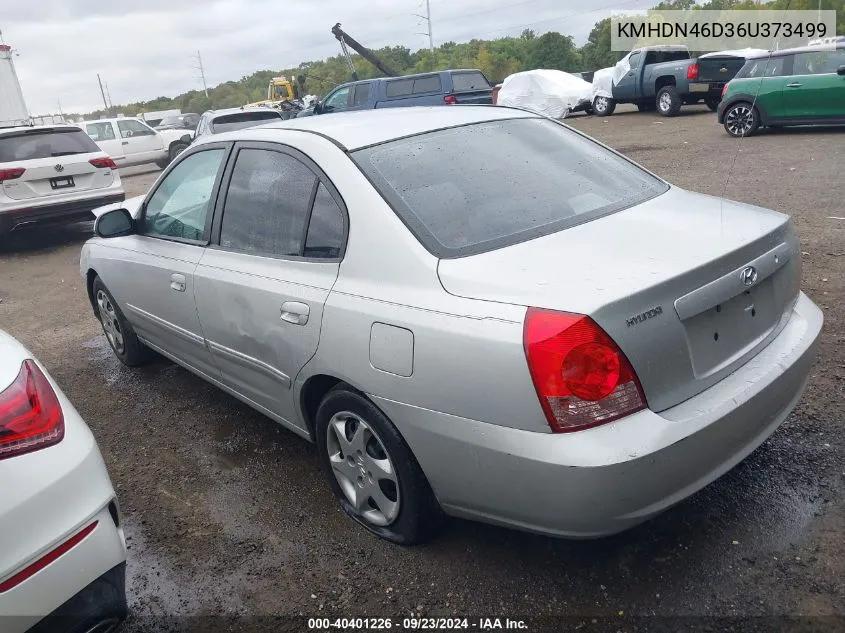 2006 Hyundai Elantra Gls/Limited VIN: KMHDN46D36U373499 Lot: 40401226