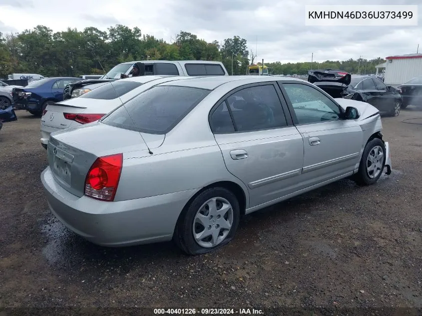 KMHDN46D36U373499 2006 Hyundai Elantra Gls/Limited