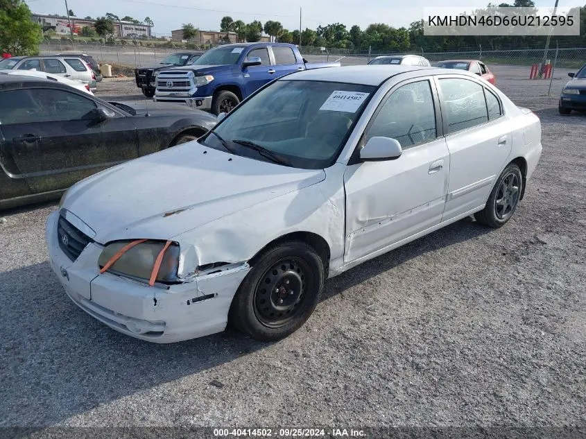 KMHDN46D66U212595 2006 Hyundai Elantra Gls/Limited