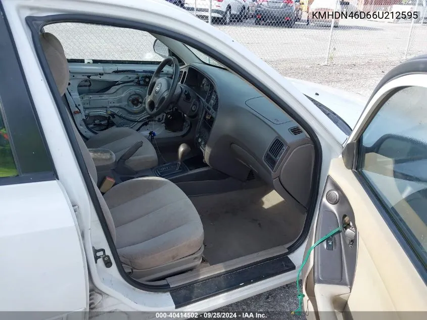 KMHDN46D66U212595 2006 Hyundai Elantra Gls/Limited