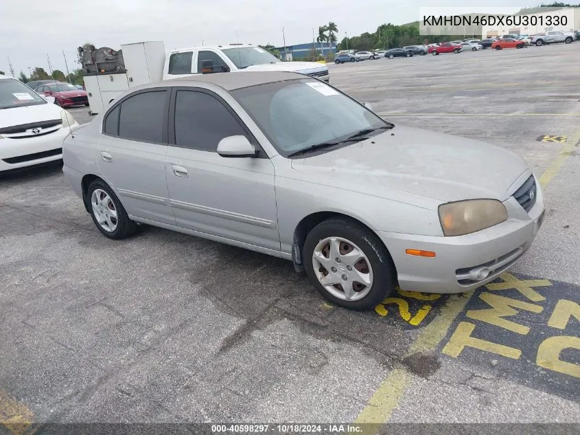 2006 Hyundai Elantra Gls/Limited VIN: KMHDN46DX6U301330 Lot: 40598297