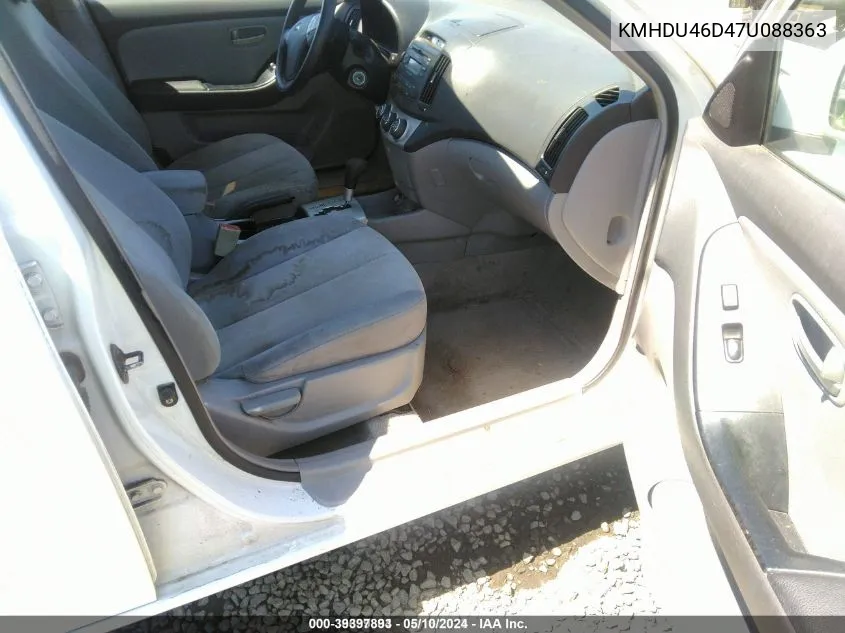 KMHDU46D47U088363 2007 Hyundai Elantra Gls/Limited/Se