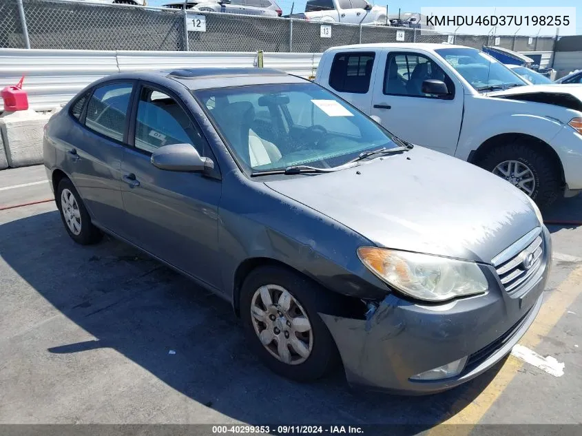 2007 Hyundai Elantra Gls/Limited/Se VIN: KMHDU46D37U198255 Lot: 40299353