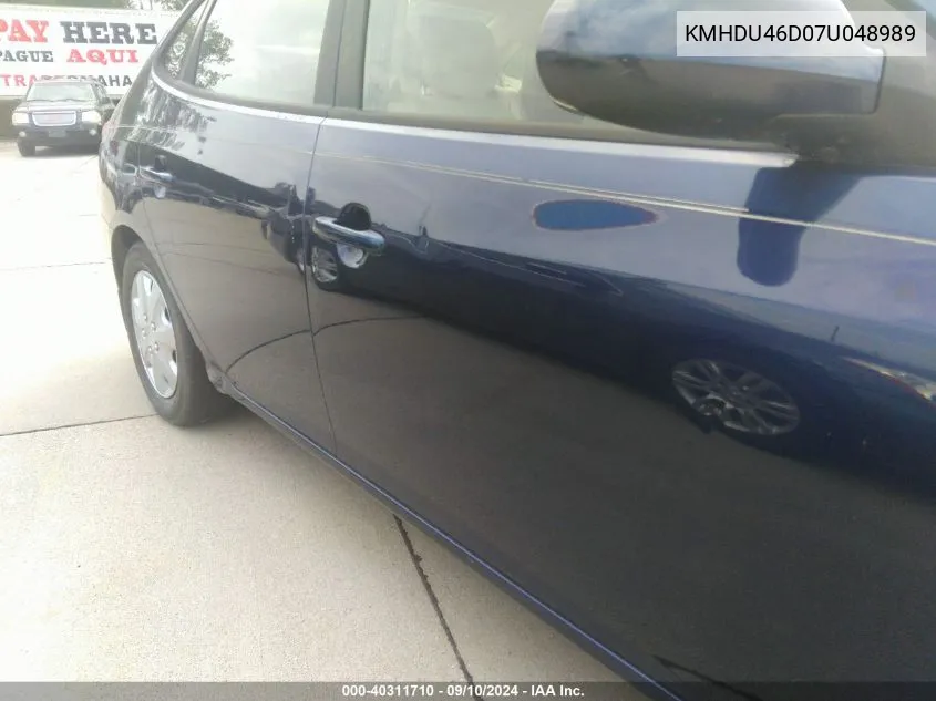 KMHDU46D07U048989 2007 Hyundai Elantra