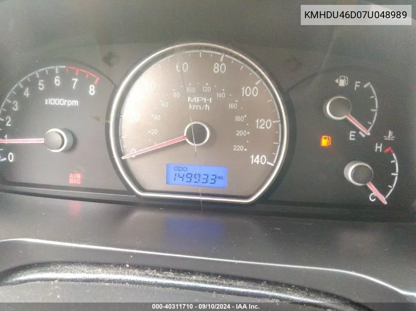 KMHDU46D07U048989 2007 Hyundai Elantra