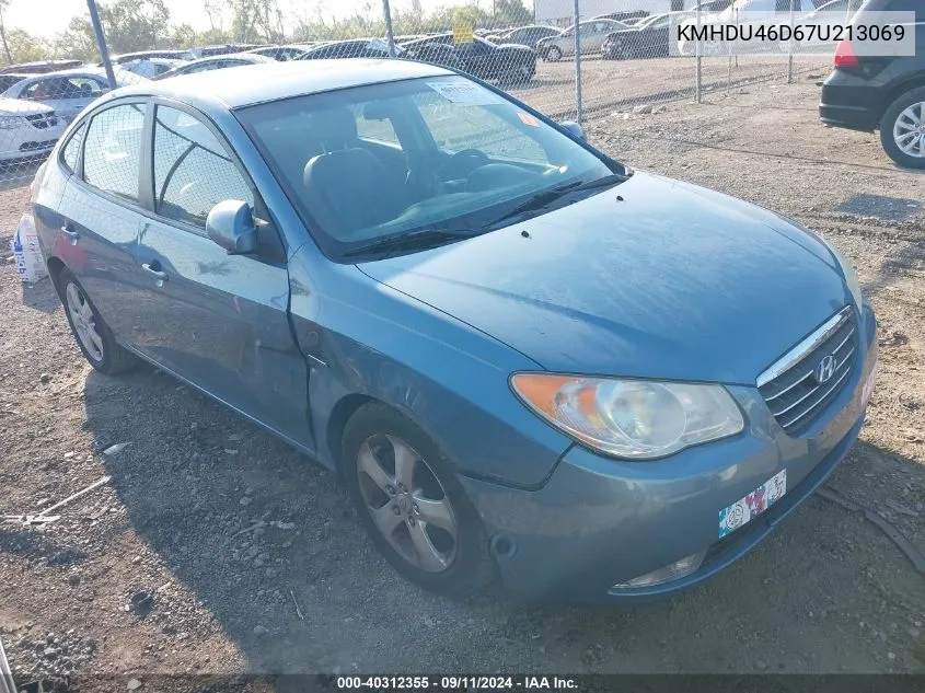 2007 Hyundai Elantra Gls/Se/Limited VIN: KMHDU46D67U213069 Lot: 40312355