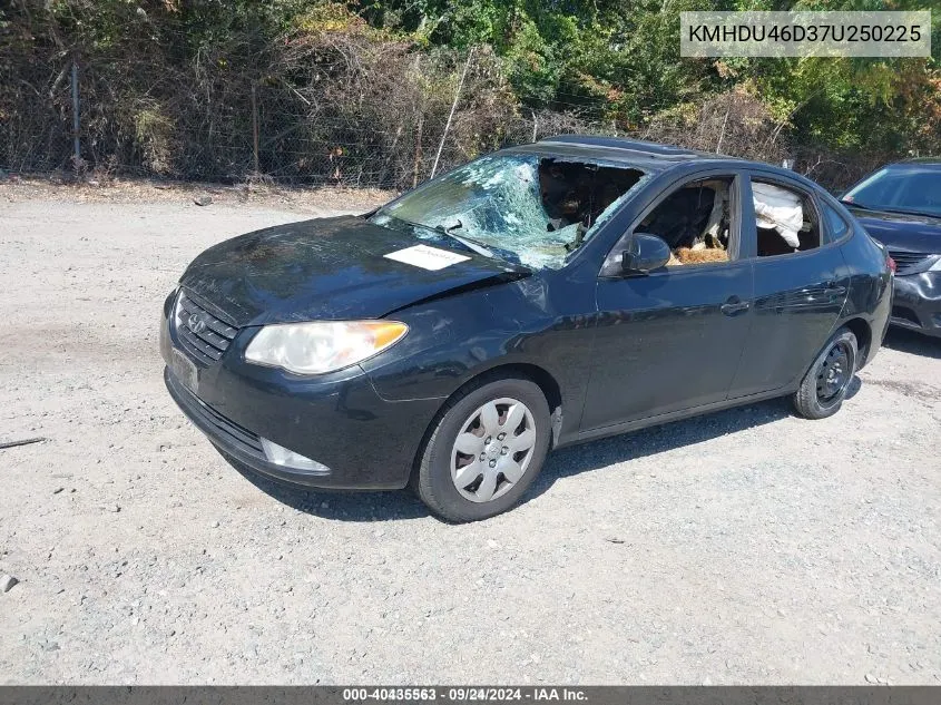 2007 Hyundai Elantra Gls/Limited/Se VIN: KMHDU46D37U250225 Lot: 40435563