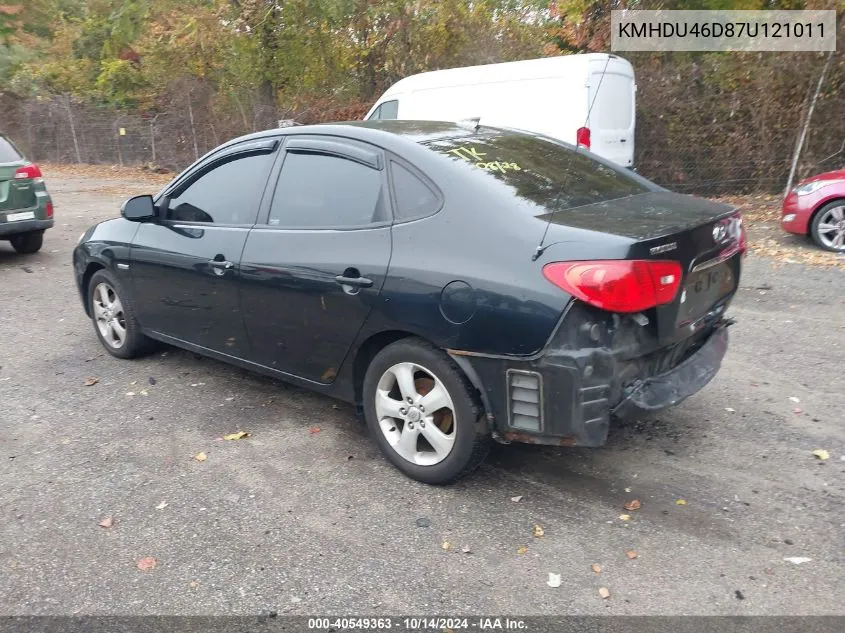 2007 Hyundai Elantra Gls/Limited/Se VIN: KMHDU46D87U121011 Lot: 40549363