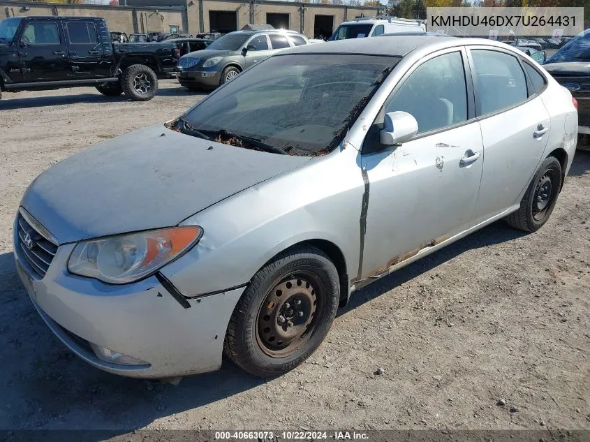 2007 Hyundai Elantra Gls/Limited/Se VIN: KMHDU46DX7U264431 Lot: 40663073