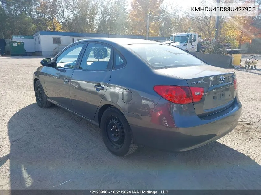 KMHDU45D88U427905 2008 Hyundai Elantra