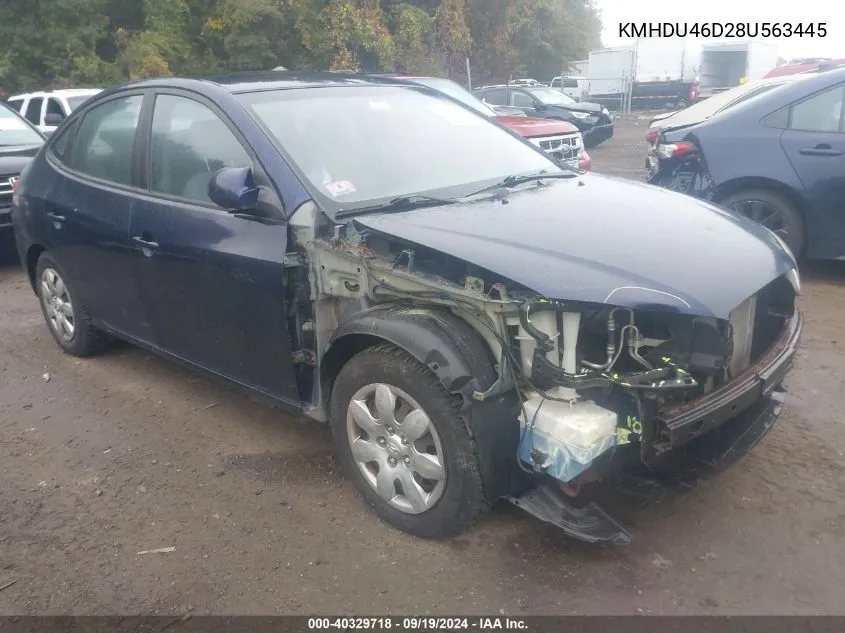 KMHDU46D28U563445 2008 Hyundai Elantra Gls/Se