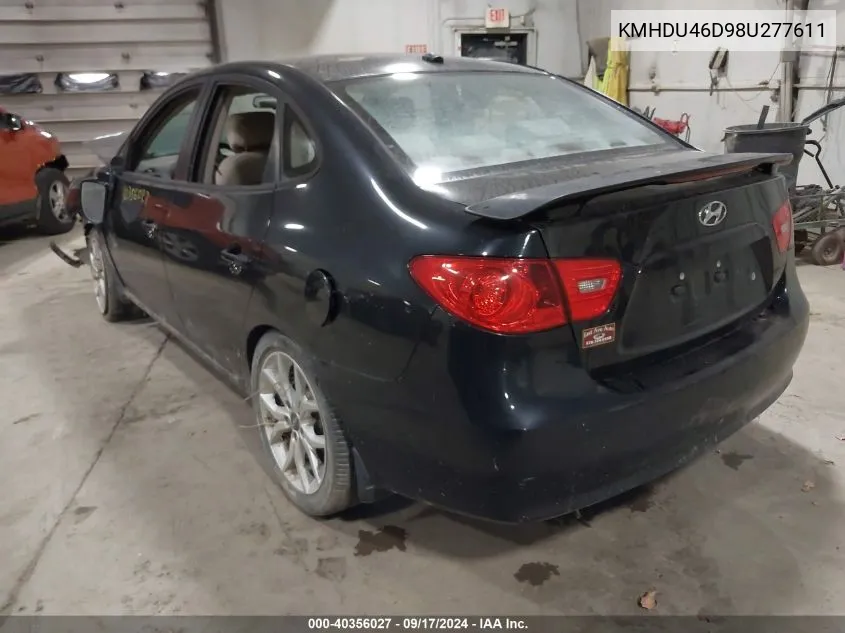 2008 Hyundai Elantra Gls/Se VIN: KMHDU46D98U277611 Lot: 40356027