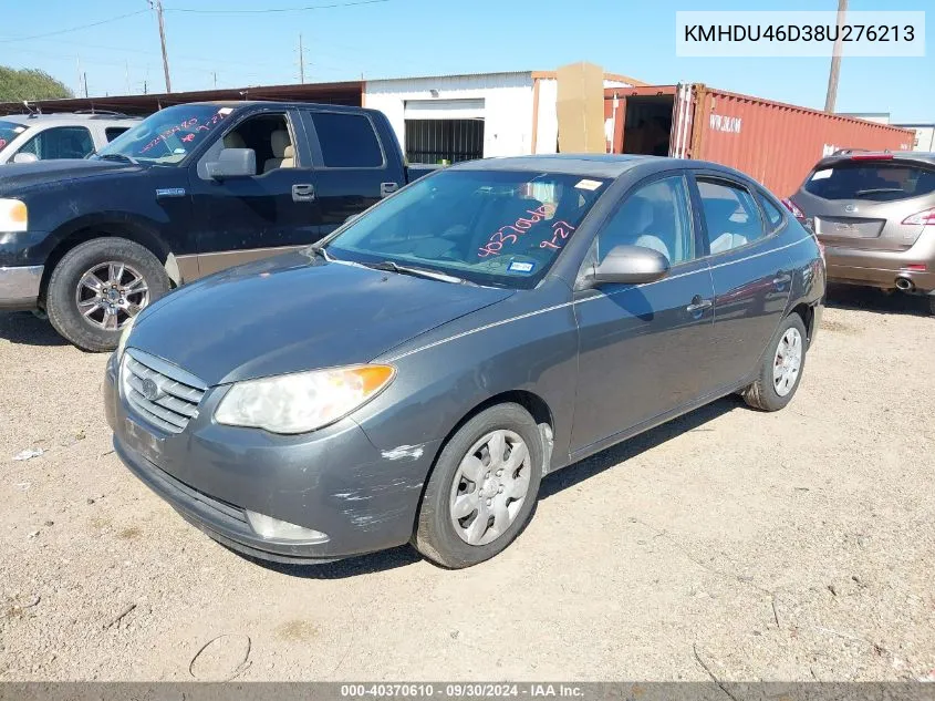 KMHDU46D38U276213 2008 Hyundai Elantra Gls/Se