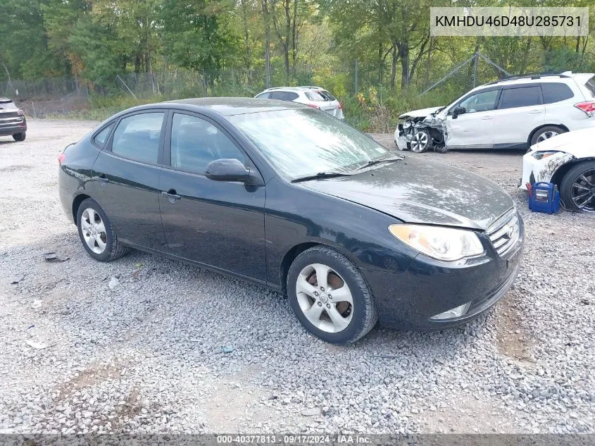 2008 Hyundai Elantra Gls/Se VIN: KMHDU46D48U285731 Lot: 40377813