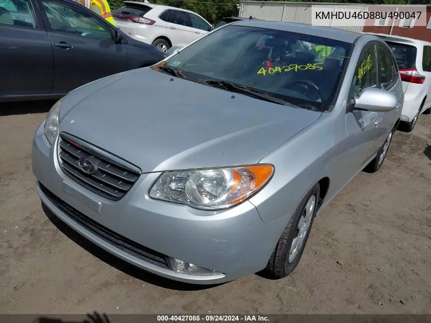 KMHDU46D88U490047 2008 Hyundai Elantra Gls/Se