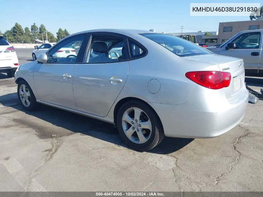 KMHDU46D38U291830 2008 Hyundai Elantra Gls/Se