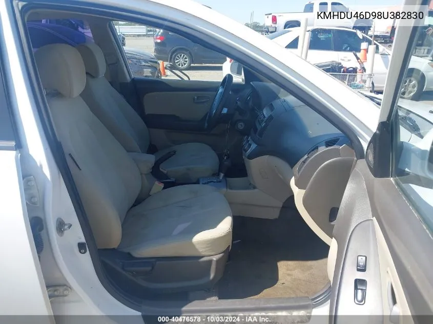 KMHDU46D98U382830 2008 Hyundai Elantra Gls/Se