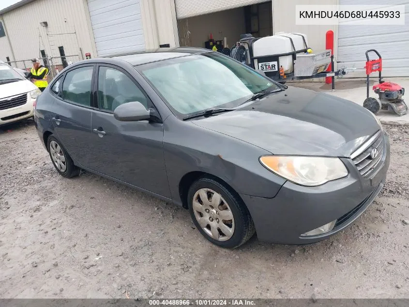 KMHDU46D68U445933 2008 Hyundai Elantra Gls/Se