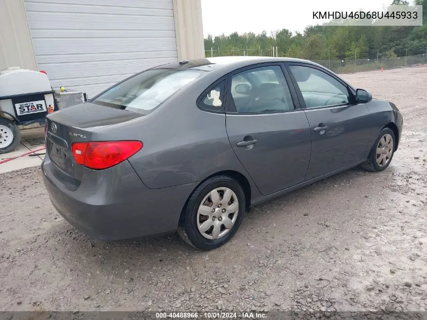 2008 Hyundai Elantra Gls/Se VIN: KMHDU46D68U445933 Lot: 40488966