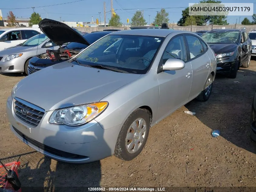 2009 Hyundai Elantra Gls/Se VIN: KMHDU45D39U71179 Lot: 12085952