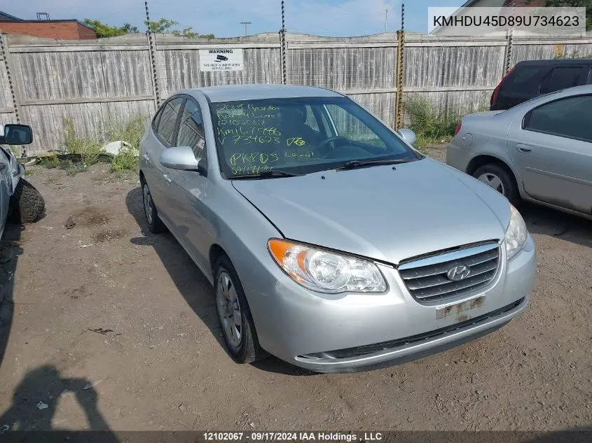 KMHDU45D89U734623 2009 Hyundai Elantra