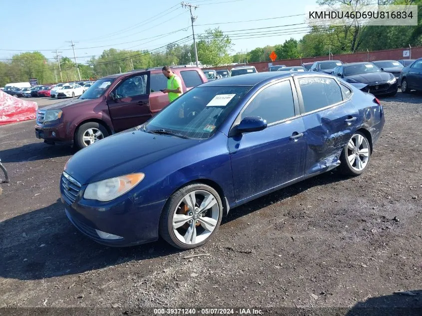 2009 Hyundai Elantra Gls VIN: KMHDU46D69U816834 Lot: 39371240