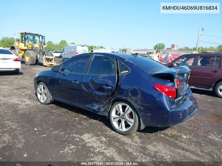 2009 Hyundai Elantra Gls VIN: KMHDU46D69U816834 Lot: 39371240