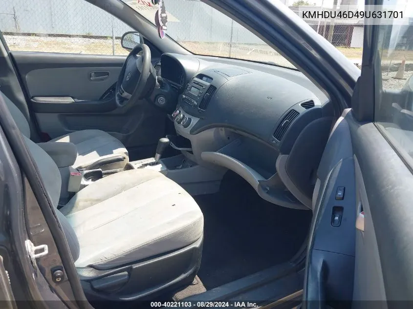 KMHDU46D49U631701 2009 Hyundai Elantra Gls