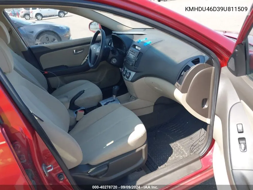 KMHDU46D39U811509 2009 Hyundai Elantra Gls