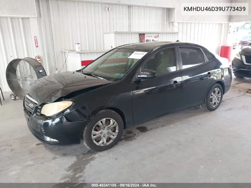 2009 Hyundai Elantra Gls VIN: KMHDU46D39U773439 Lot: 40341105