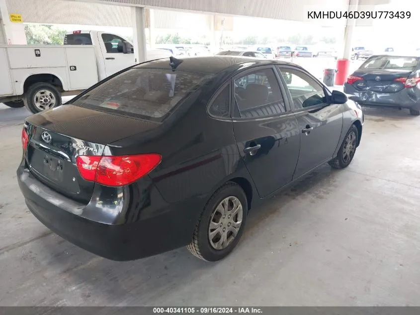 2009 Hyundai Elantra Gls VIN: KMHDU46D39U773439 Lot: 40341105